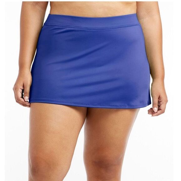 LL Bean Women's BeanSport Swim Skirt size 20W Cobalt - Picture 1 of 7